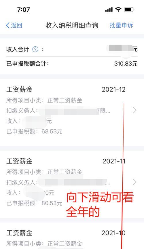 如何快速查询收入纳税明细图解（掌握“收入纳税明细”，轻松查询个人税务情况）