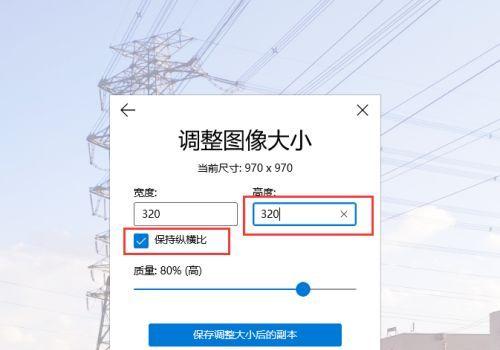 如何调整照片大小以减小文件大小（简单有效的方法帮助你减小照片文件的大小）
