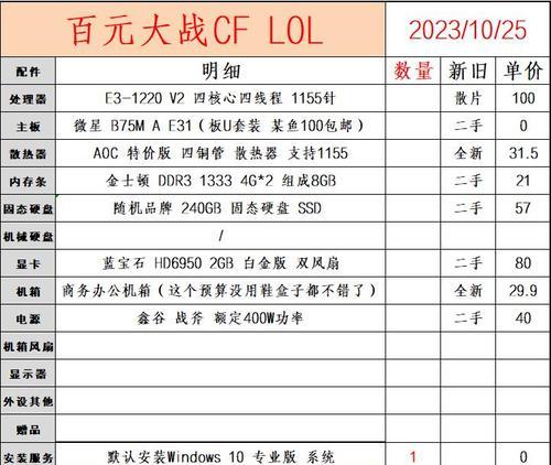 10月电脑配置推荐？如何选择性价比高的电脑配置？