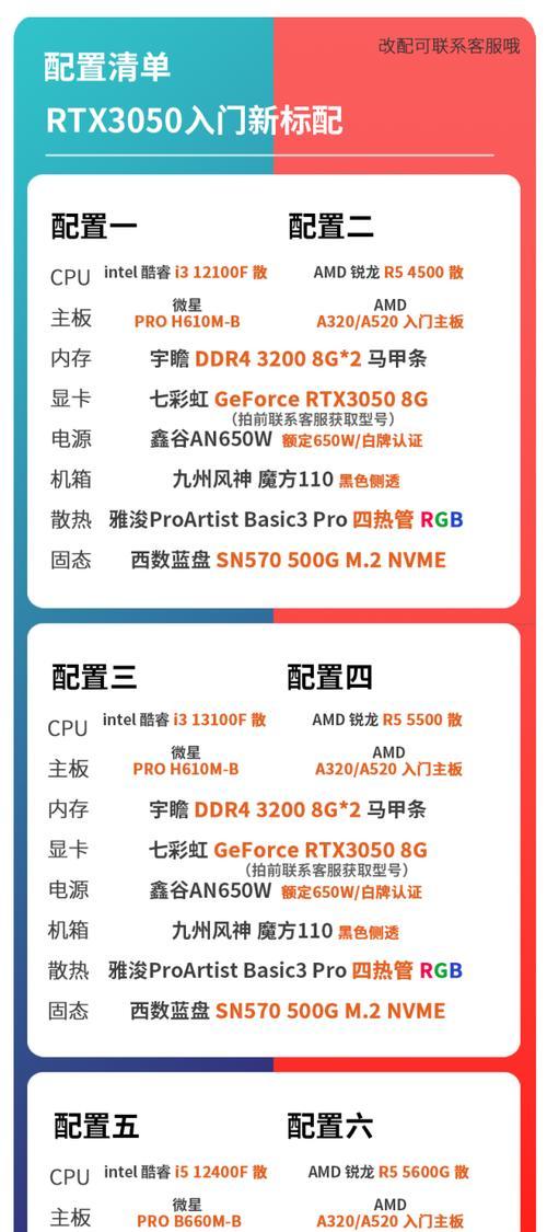 5199元能买到的i3-12100F+RTX3050配置怎么样？性能满足游戏需求吗？