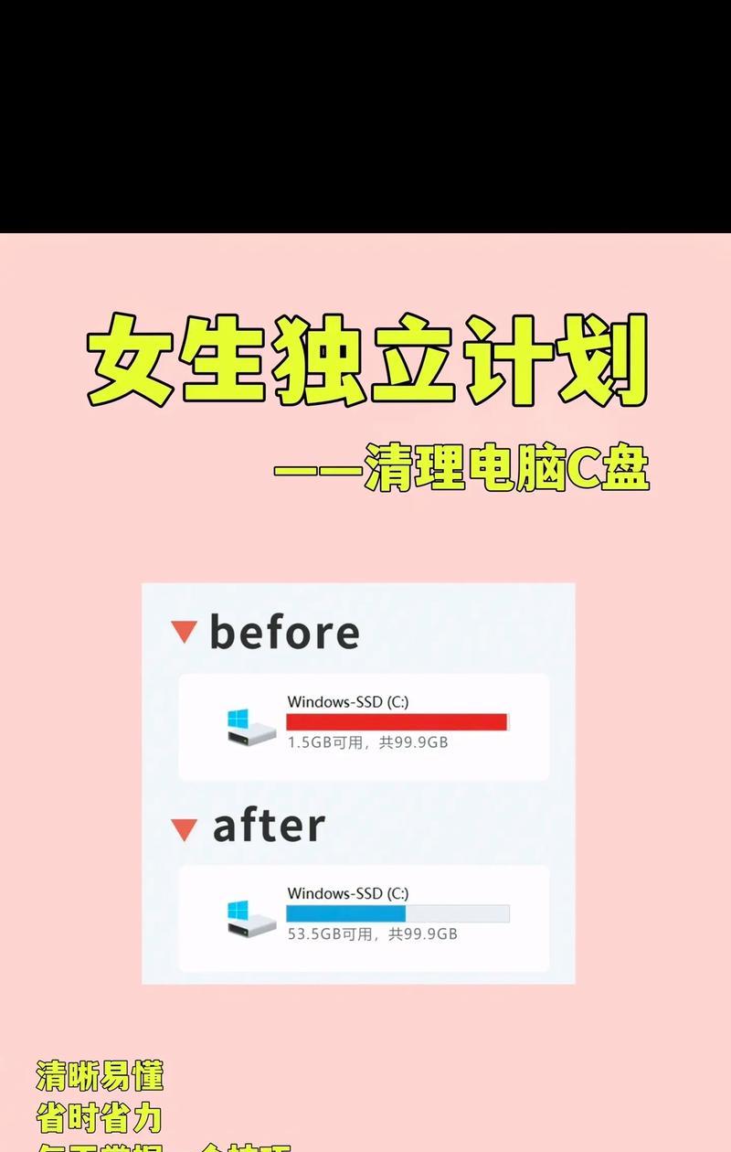 电脑仅剩C盘空间如何进行清理？