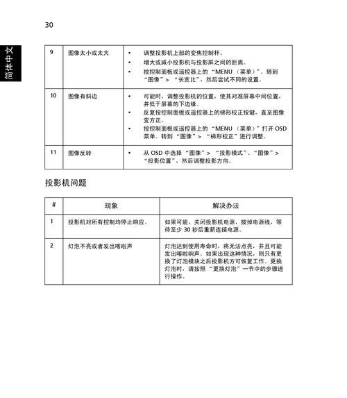 宏基投影仪操作指南？常见问题如何解决？